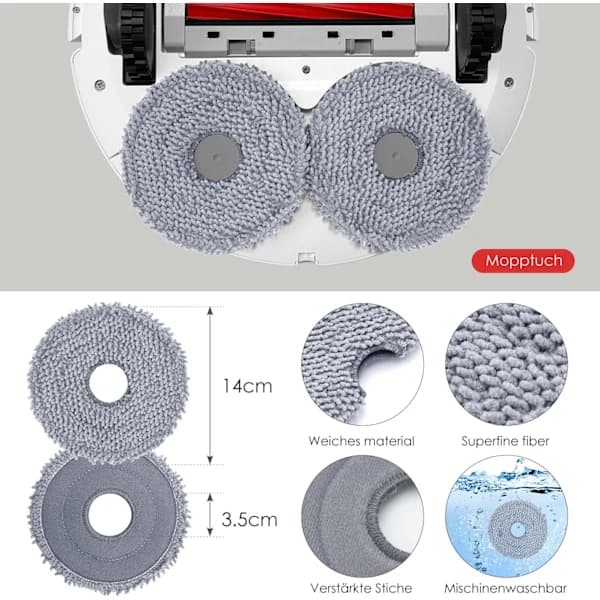 Roborock Qrevo S/Pro/MaxV Robotdammsugartillbehör - AD11 Kompatibel [JUN]