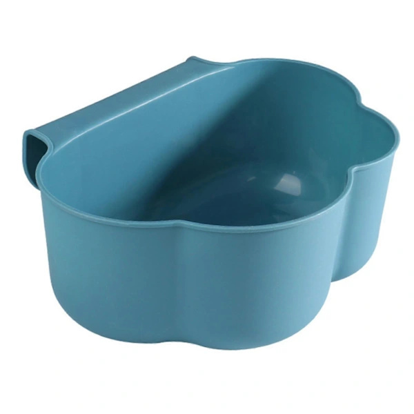 2 Pcs Wall Mounted Cloud Shaped Trash Cans Household Kitchen Waste Bins For Office Blue