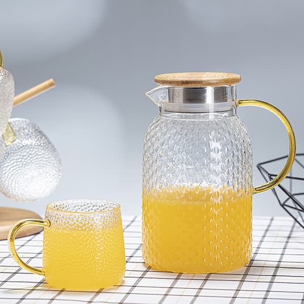 IC Glaskopp Värmebeständig Vattenkopp i Glas med Handtag Temjölk Dr