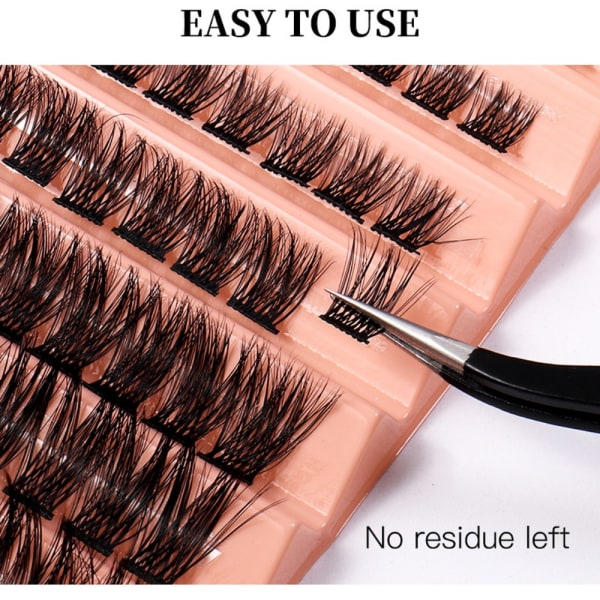 Individuella klusterfransar Lash Clusters DIY ögonfransförlängning