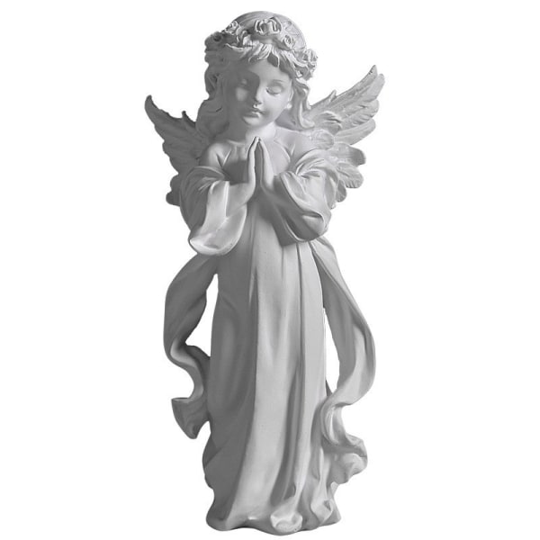 Händer tillsammans tio änglar flicka skulptur dekorasjon hem stue vin skåp harts hantverk dekorasjon bön ängel Medium