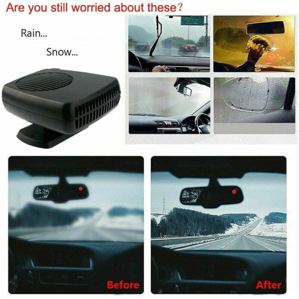 IC Bilvarmer, 12V 200W Bilvarmer, Bærbar Varmer Og Defroster, Køler Defroster, Bilvarmerblæser, Vindue Defroster, Defroster, Lav Støj