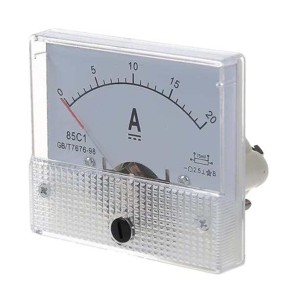 IC 20A Analog Ampere Panel Instrument Strømmåler