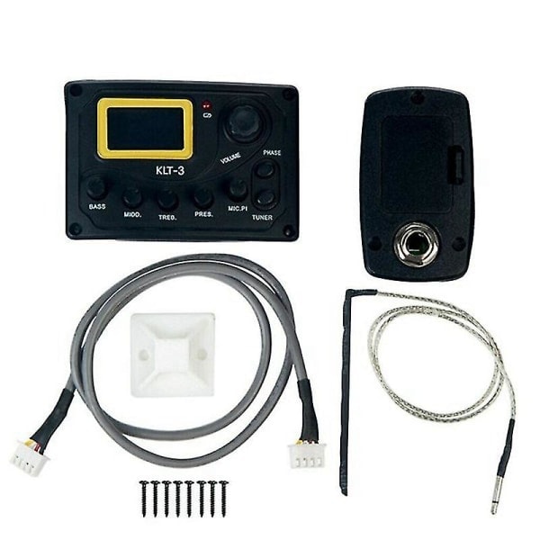 IC 4-bands EQ Equalizer Klt-3 Förförstärkare med Digital Stämmare Gitarr Pickup