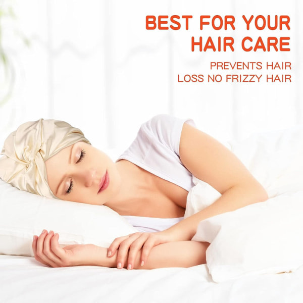 3 delar sedanhårinpackning för sovande kvinnor Motorhuv Elastik hårvård Cap för naturligt lockigt hår set1