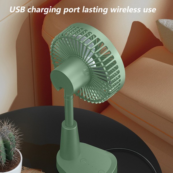 IG Mini Handhållen Fläkt, Bärbar Personlig Fläkt Justerbar USB Grön
