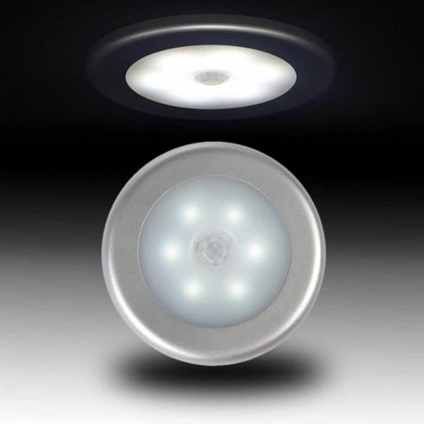 IC LED-skab/skuffe 6 Natlys LED-bevægelsessensorlys med magnetisk base