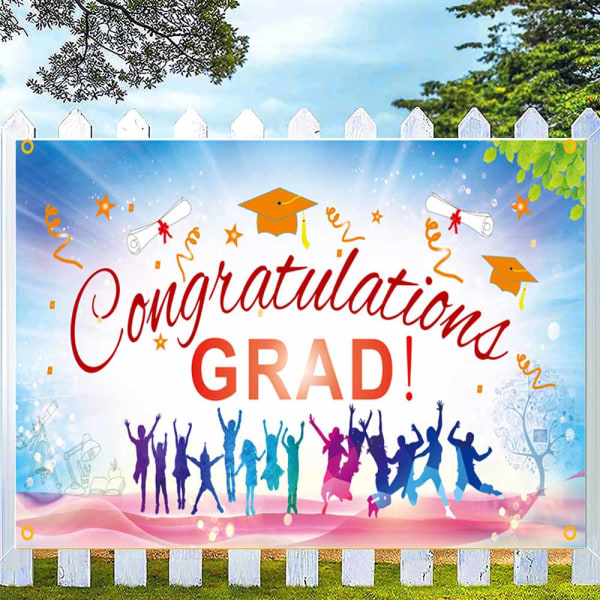 IG Examensparty Dekorationer Grattis Examen Banner stil 2
