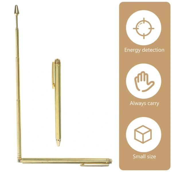 2 Pieces Long Dowsing Rods for Accurate Water Finding