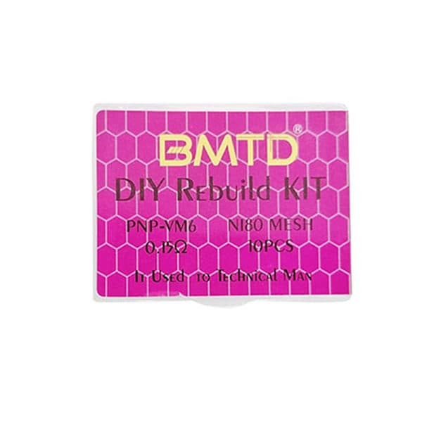 IC 10 stk Mesh Coil til PNP-VM6 NI80 Mesh Coil 0,15Ω Modstand DIY Rosarød 10 stk