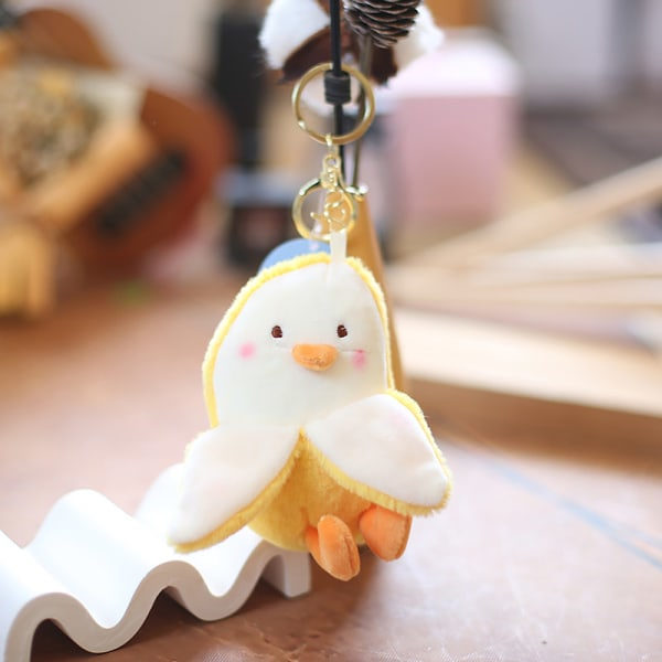 IC 1st Creative Mango Duck Plysch nøglering vedhæng med Mango Duck Do
