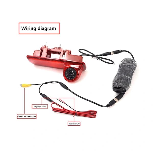 Car Rear View Camera, Brake Light Reversing Camera for Opel Vivaro Trafic