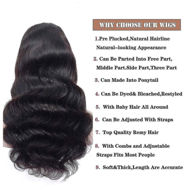 IC Body Wave Lace Front Peruk Människohår Pre-pull Bleach Knot