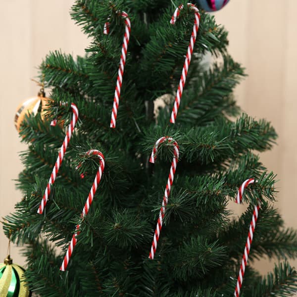 60 stycken julplastgodis Cane Christmas Twisted Candy Ca IC