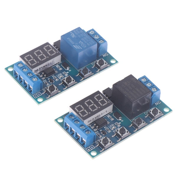 IC 1st relämodulomkopplare Trigger Time Delay Circuit Timer Cycle Blue