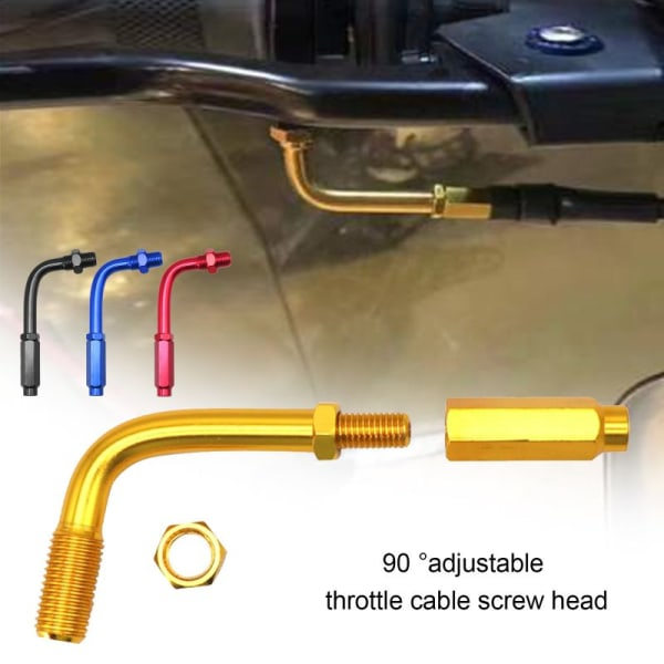 IC 90° Gasvajerjusterare til Accelerator Passer Universal Motorcykel farve D