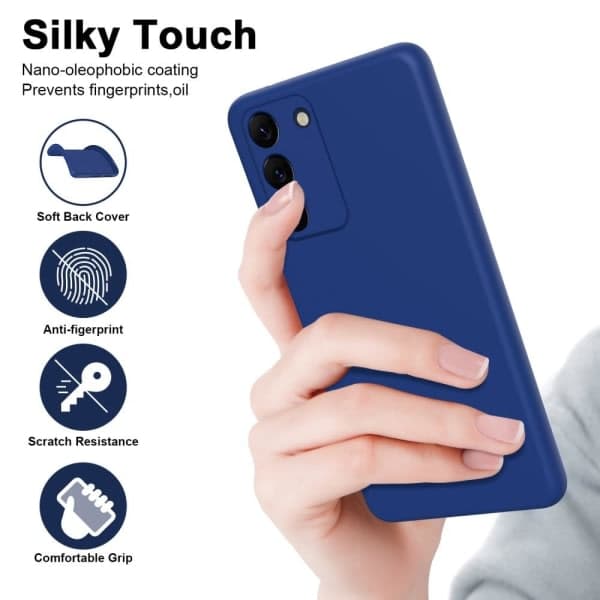 IC Samsung Galaxy S23 Kotelo Kumipinnoitettu TPU Musta
