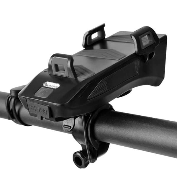 IC 4-i-1 sykkellys med horn, telefonholder