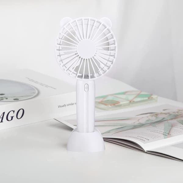IC Mini Bærbar Bordventilator USB Ventilator 3 Hastigheder Justerbar Mini