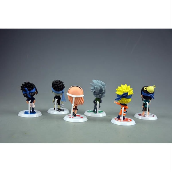IC 6 kpl/ setti Naruto Shippuden Anime Actionfiguurit PVC-patsaat