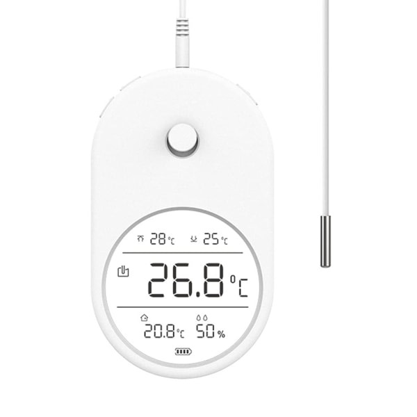 IC 3 i 1 Elektronisk Akvarium Vandtermometer Hygrometer LCD-Display