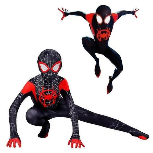 Barn Spiderman Cosplay -haalari Halloween Cosplay -puku Mailit 90-100 cm