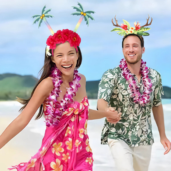 IC Hawaiian Party Pannband Hårband Kids Happy Summer Tropical Bir A4