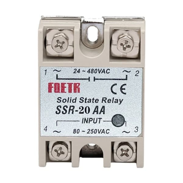 IC Enkeltfase halvlederrelé SSR DC-styrt AC-spenning Reg SSR-40AA