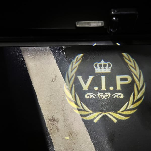 IC 2 stk LED Dørlys Velkomstlys til Crown VIP Logo Symbol Projektorlamper Ghost Shadow Light
