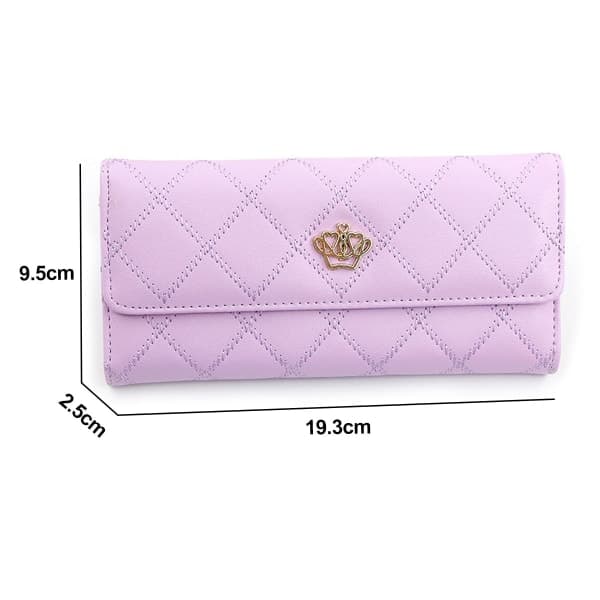 IC Broderet Crown Dame clutch taske modekortpung lilla