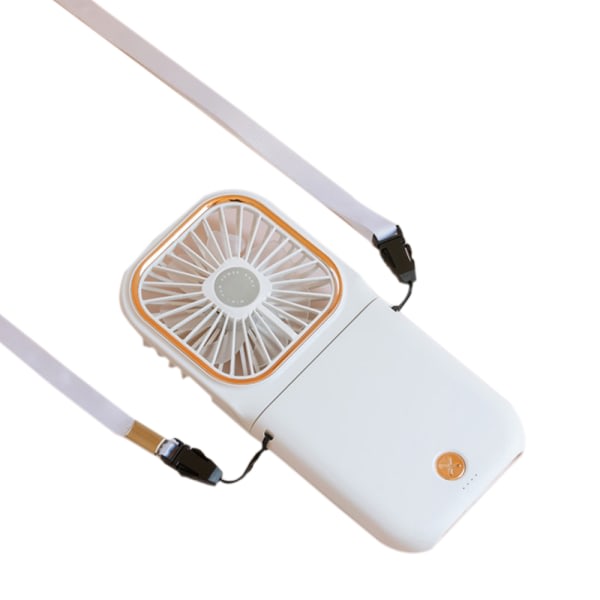 IG Bärbar Minifläkt Liten Batteridriven Fläkt i Power White