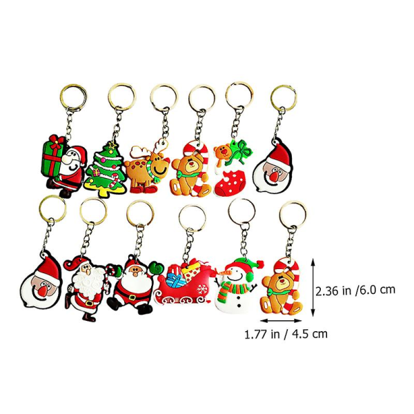 30 stk Jul-nøkkelring, Trendy Stilfull Utsøkt Veske Henge, Jul Nøkkelring, Jul Henge Ornament IC