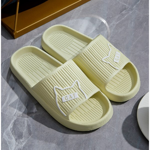 Tofflor Inomhus Tjock Sula Badrum Halkfria Hemmtofflor Tecknade Sandaler Herr och Dam Universal Kattunge Strand Sandaler Dam Par Tofflor