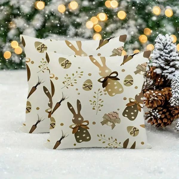 Jule- og påskeputevar Bil Sofapute Nordisk Kontor Linputevar (Uten Putekjerne) twenty one 45cm*45cm