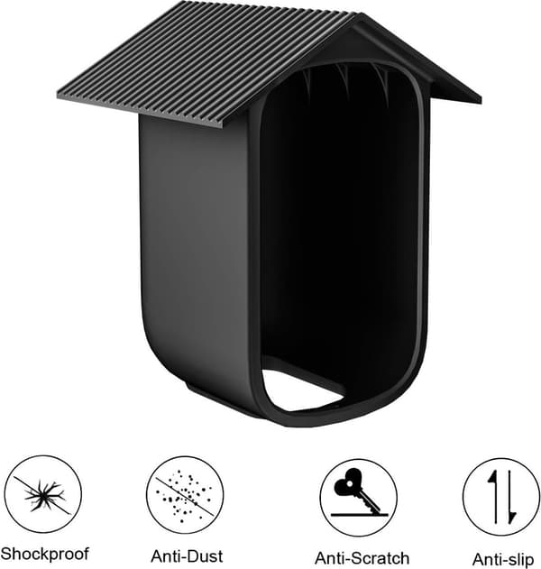 stykker - Sort - Beskyttende - silikonecover - eufyCam - Nem - installation - /snebestandig