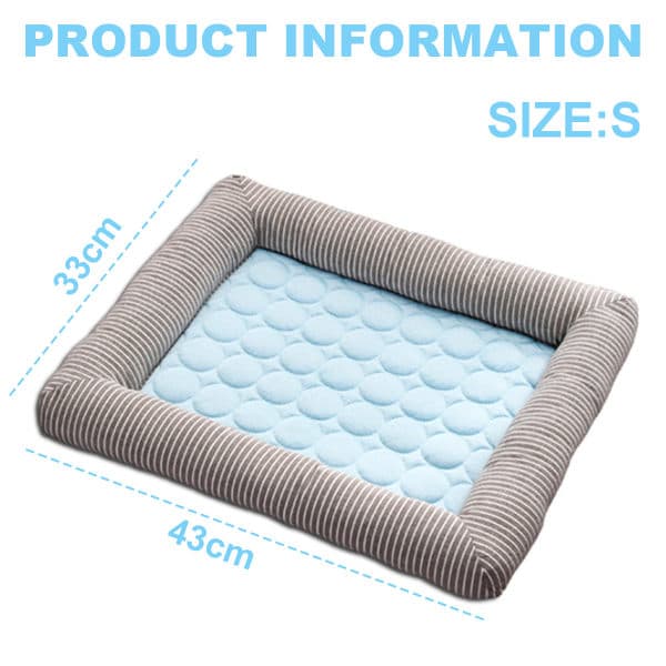 IC Sommar Cool Feeling Hundkoja Ice Silk Pad för hundar Katter, S(17\"x13\"x1.2\")