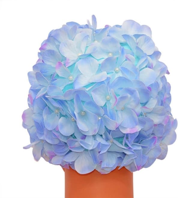 Blå - Flerfarvet - Kronblad - Mode - Damebadehætte - Komfortabel - håndsyet - badehætte - Blomstret - Design