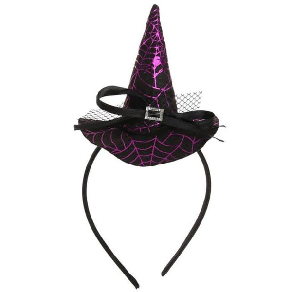 IC Halloween Hårbånd Håraccessoirer (Hatt Lilla)