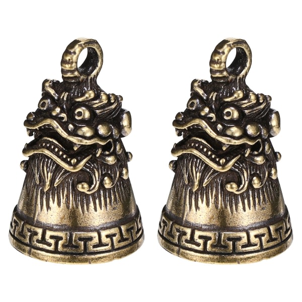 2st Mässing Hängande Retro Delikat Vintage Bells Charms Bells Hängen Husdjursklockor for nyckelringdekor IC