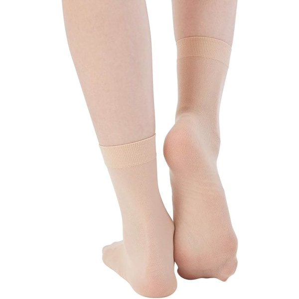 20 par ankelstrømper i nylon, høje bløde krystalstrømper, velegnet til kvinder, kontor, hjem 5D Crystal Silk Tynde Strømper Sommer Svedabsorberende Wom