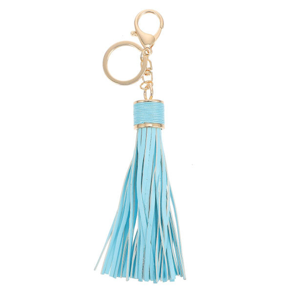 Hængende Tassel Nøglering Macrame Regnbue Nøgleringe IC