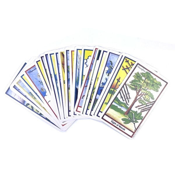 IC The Herbal Tarot Card Prophecy Divination Deck Familjespel Boa Färg en storlek