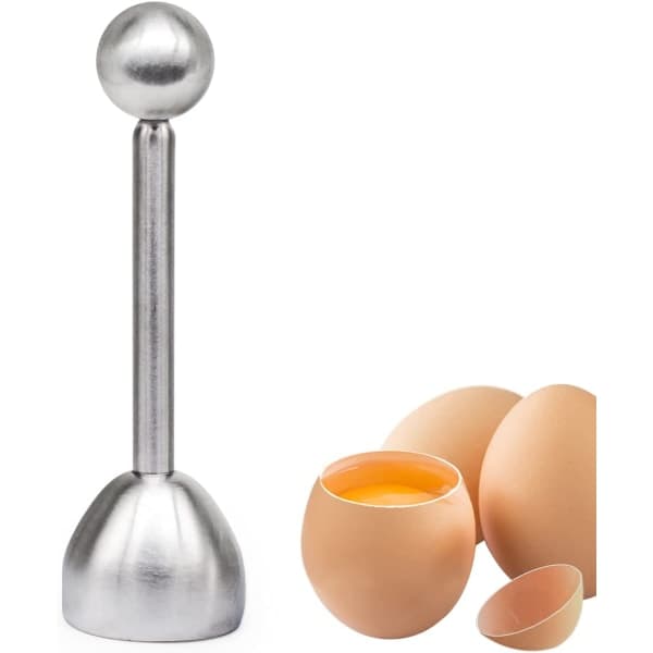 IC Eggeskallåpner i rustfritt stål, hard og myk eggeskallskjærer