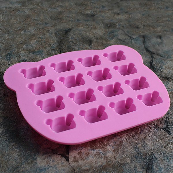 IC Koala-formet Silikonform for Godteri, Cookies, Gele og Sjokolade - Rosa