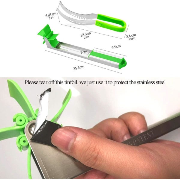 IC 2 st Vattenmelon Pinwheel Cutter