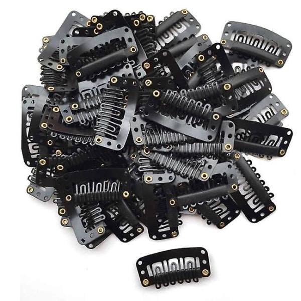IC 40-pack U-formade järnsnäppklämmor för hårförlängningar peruker