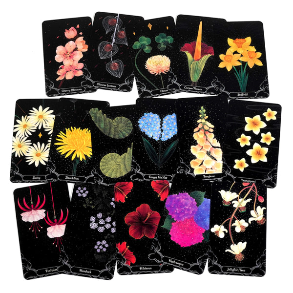 Ett litet regn Botaniskt Oracle Card Tarot Spådomsspel