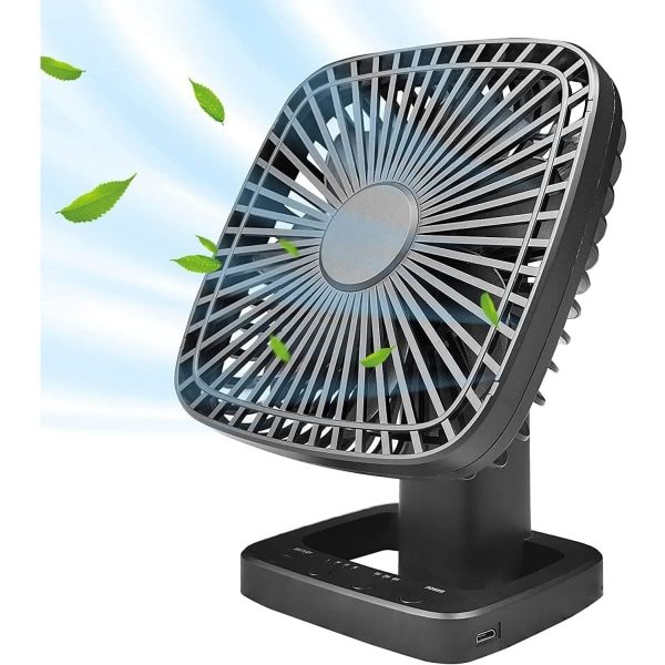 IC Bærbar USB-opladelig skrivebordsventilator