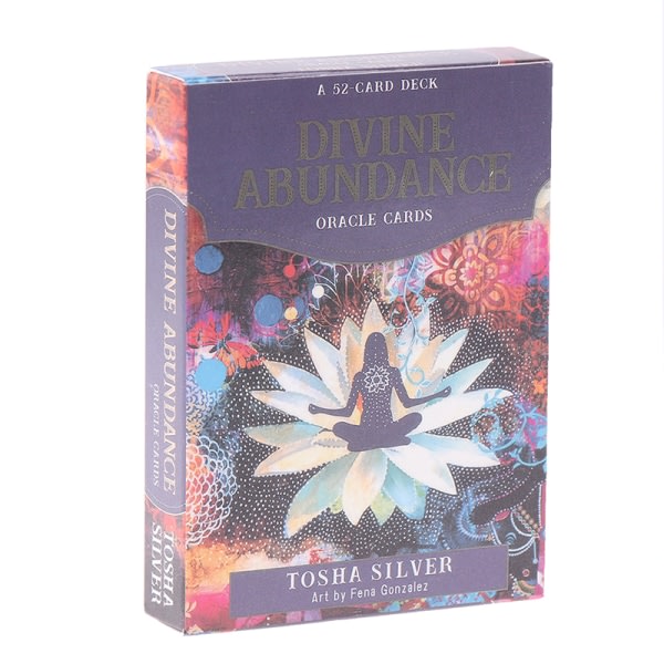 IC Divine Abundance Oracle Cards Spådomsdäck Profeti Divinasjonskort Party Bo Multicolor one size