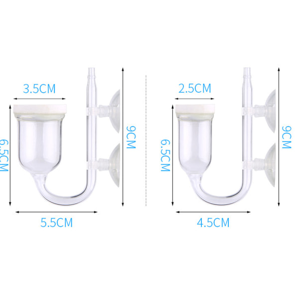 IC Akvarieluftsten (35 mm), tilbehør for akvarieluftpumpesett med kontrollventil Stille superhøy diffusor for akvarium og hydroponikk